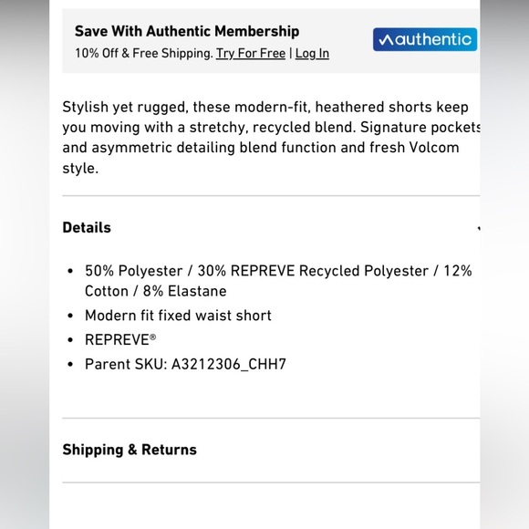 Volcom Surf & Turf Board Shorts- Lightweight, Quick Dry - Picture 11 of 11